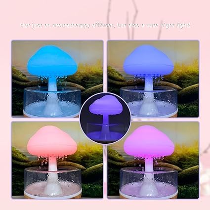 Rain Cloud Humidifier Water Drop Mushroom lamp