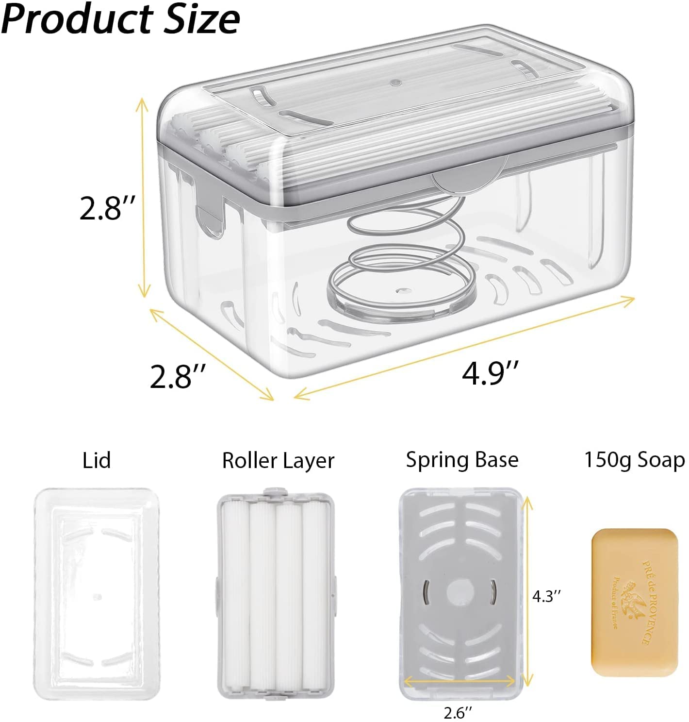 2 in 1 Premium Soap Dispenser Holder with Roller