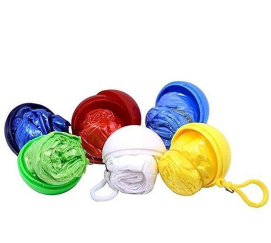 Disposable Emergency Ball Raincoat For Traveling and Outdoor Activities (Pack of 2)