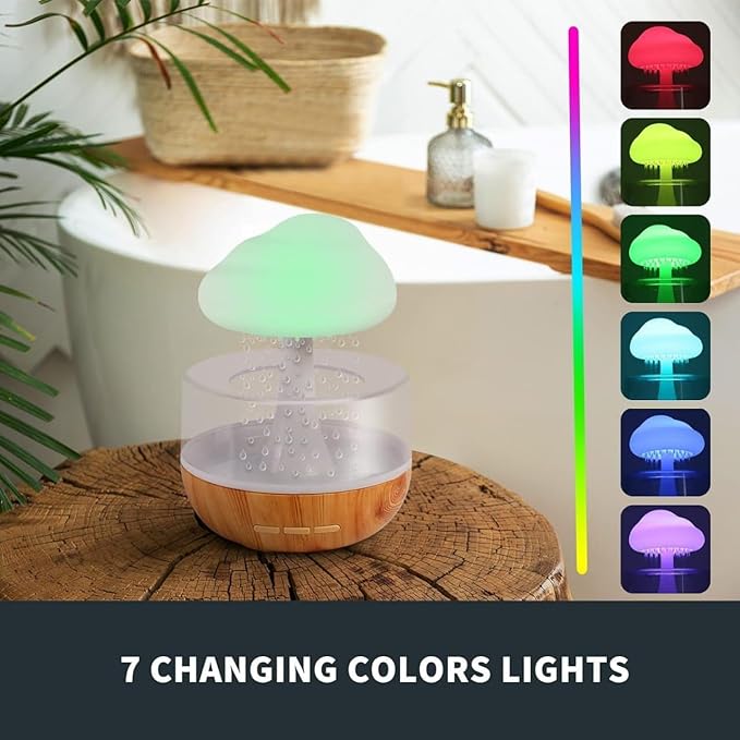 Rain Cloud Humidifier Water Drop Mushroom lamp