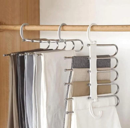 Stainless Steel Foldable Hangers for Clothes (Pack of 1)